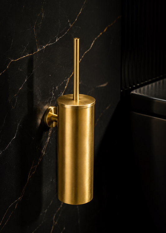 Porte-Brosse WC Mural Design – Acier Inoxydable | Le Robinetier