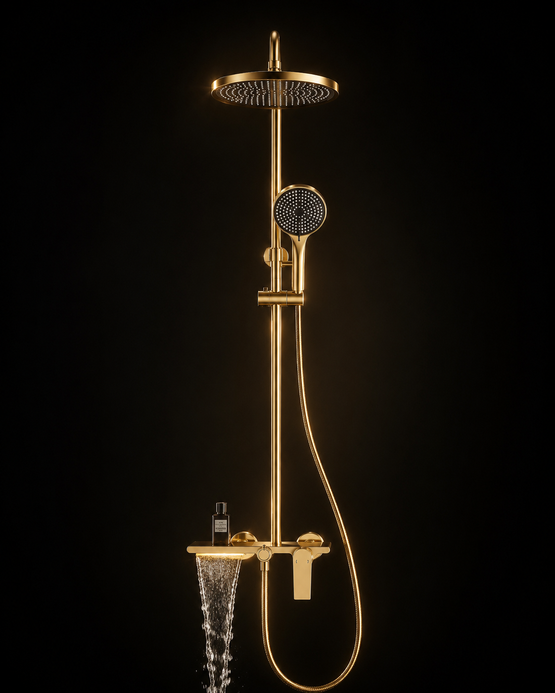 Colonne de Douche Thermostatique 3 Sorties – Système Pluie Complet en Laiton Massif