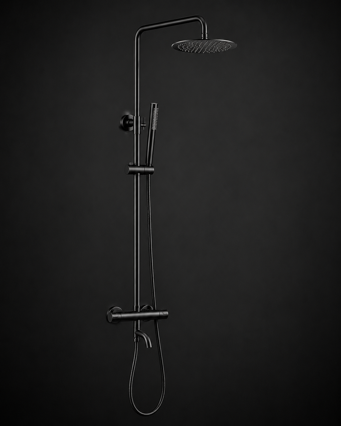 Colonne de Douche Thermostatique Luxe – Système 3 Fonctions en Laiton Massif Brossé