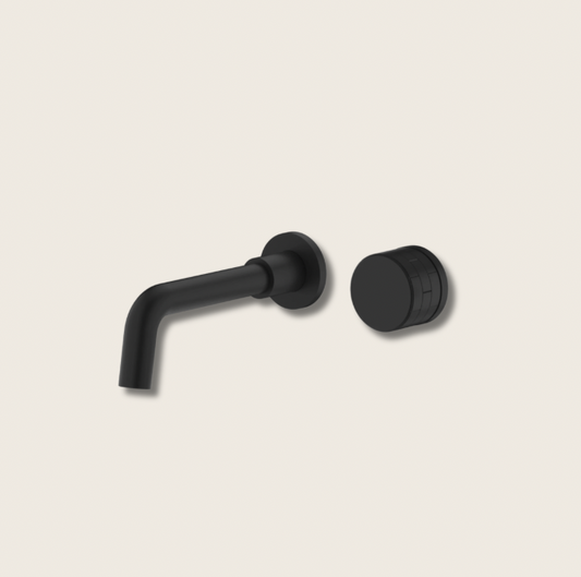 Mitigeur Lavabo Mural Design Minimaliste – Robinet Encastré en Laiton