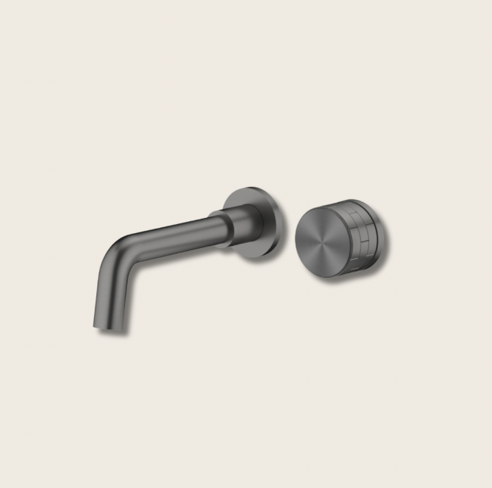 Mitigeur Lavabo Mural Design Minimaliste – Robinet Encastré en Laiton